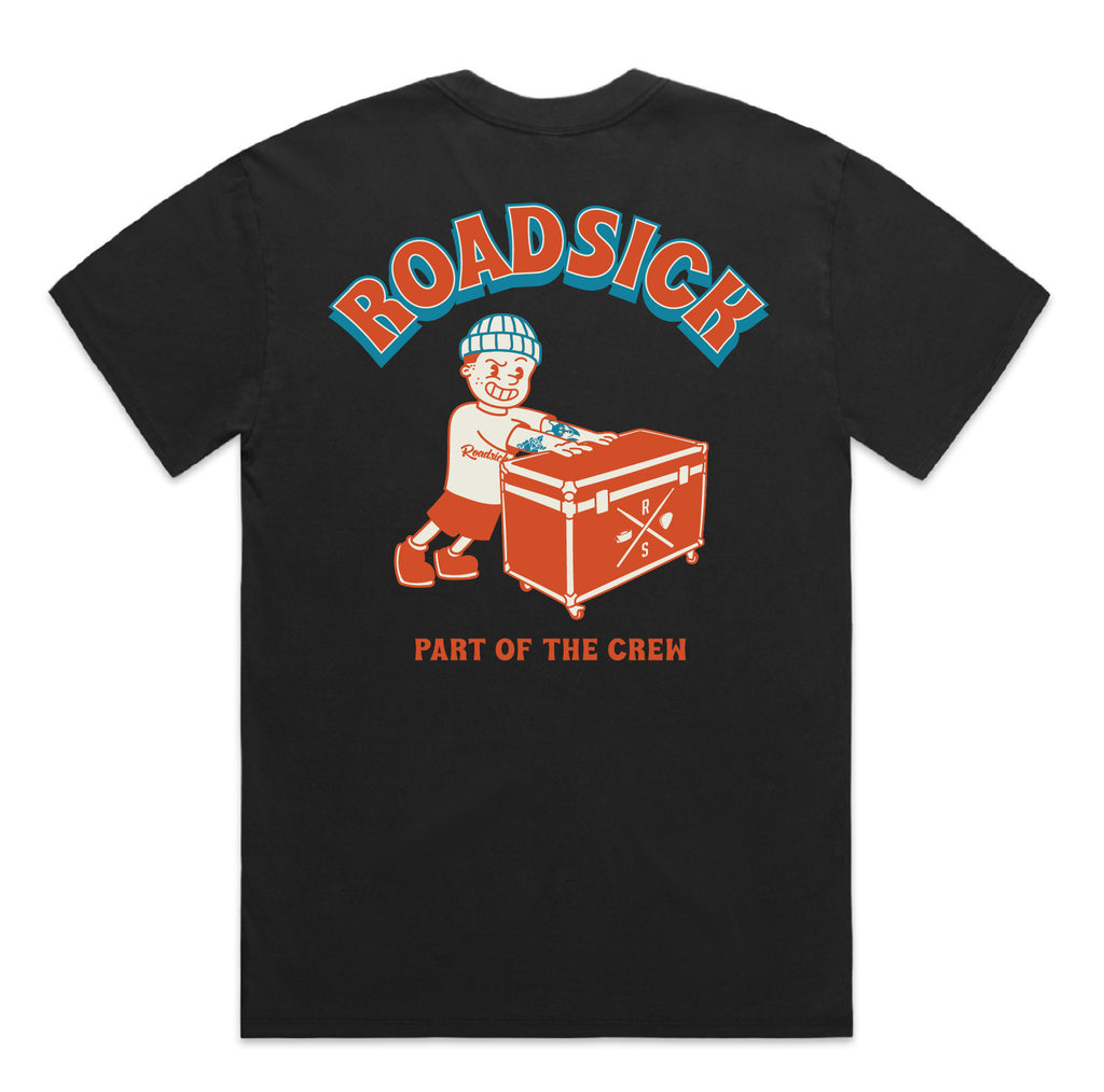 Squirrel Heavy Faded Black Tee