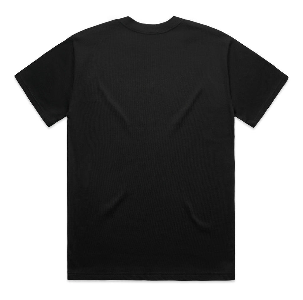 The Embroidered Heavy Tee | Black + Yellow